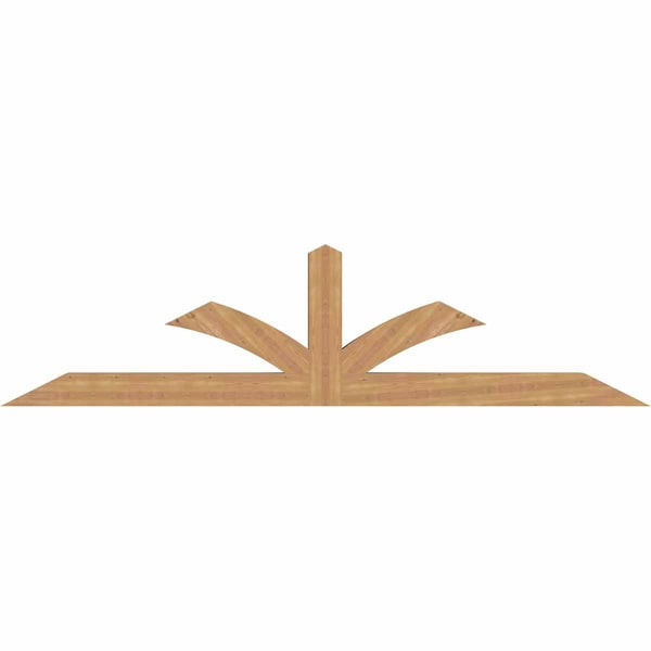 Ekena Millwork Richland Timber Gable Bracket, Western Red Cedar, 108"W x 27"H x 5 1/2"D x 5 1/2"F, 6/12 Pitch GBW108X27X0606RIC00SWR - main